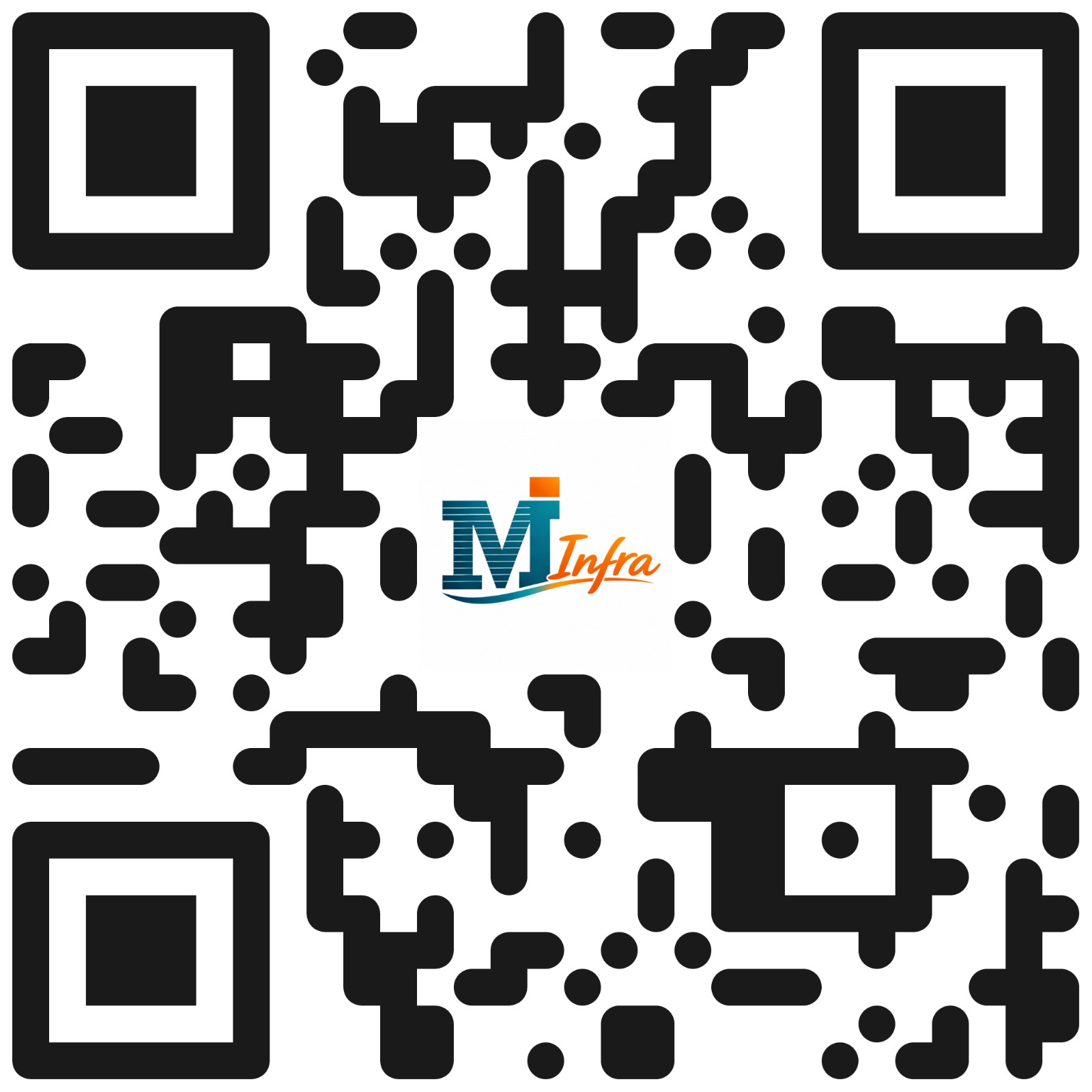 QR code for MI Infra website https://www.miinfra.com